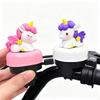 Cute Cartoon Unicorn Bicycle Bell Universal Loud Clear Horn for Kids Balance Bike Bicycle Skateboard Scooter Accessories Gift