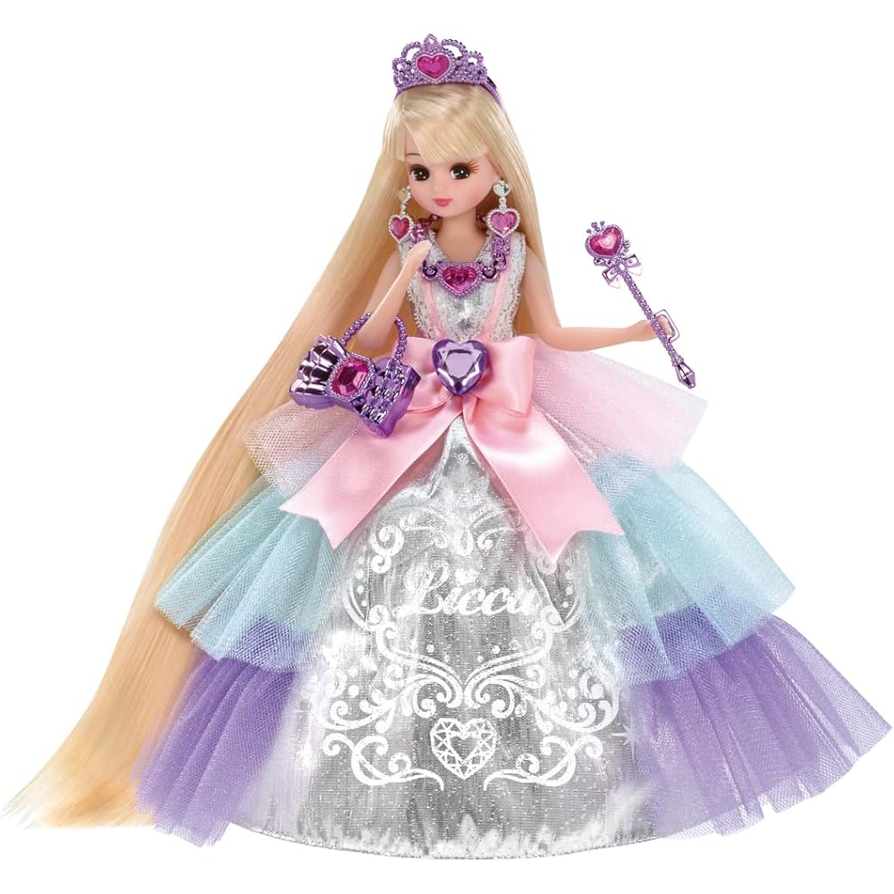 Takara Tomy Licca-chan Doll Dream Fantasy Platinum Long Princess 25cm
