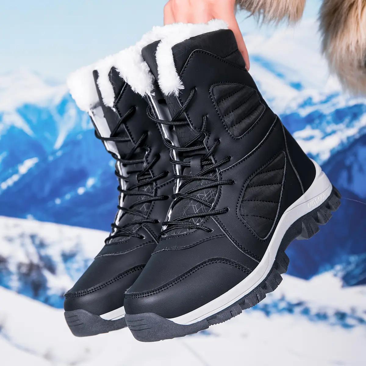 

Men s and Women s Same Style Outdoor Snow Boots, Women s Velvet Thickened Warm Thick Sole Cotton Boots 45