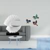 Statue Desktop Ornament Delicate Artwork Gift Abstract Sculpture Resin Figurine Wooden Flying Wall