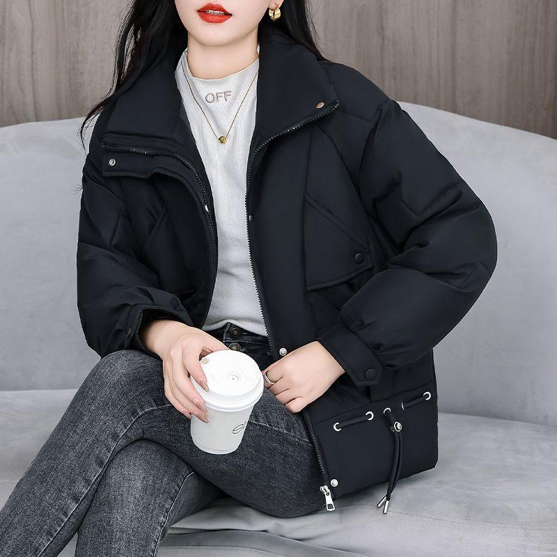 Winter Fashion Women Short Down Cotton Coat Loose Warm Thickened Slim Jacket