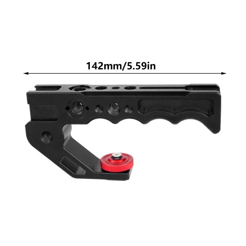 Aluminum Alloy Camera Handle 1/4 3/8 Port Handle Grip with Ergonomic Designing For Enhances Comfort and Control