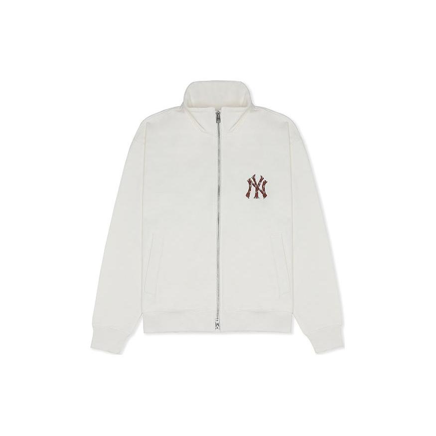 New MLB New York Yankees Sweatshirt Unisex Cream 3ATRM1034-50CRS