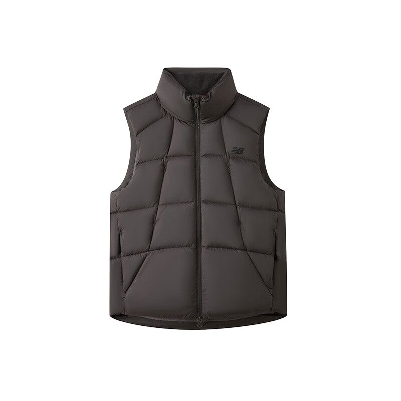 New Balance Down Vests Men s DKG Stand Collar Moderate Other NJF44021-DKG M
