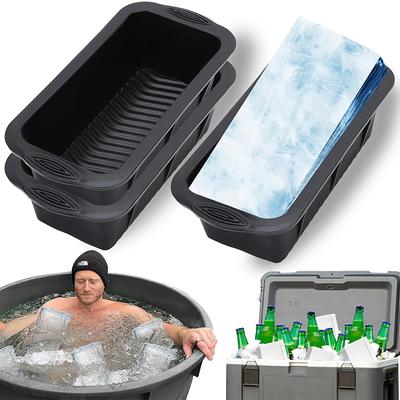 LMETJMA Extra Large Ice Block Mold For Ice Bath Tub Silicone Ice Cube Tray Mold Reusable Ice Cube Mold For Cold Plunge Tub JT245