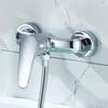 Bathroom Mixer Faucet Wall Mounted Shower Faucets Single Handle Hot and Cold Water Tap Household Chrome Bathroom Faucets