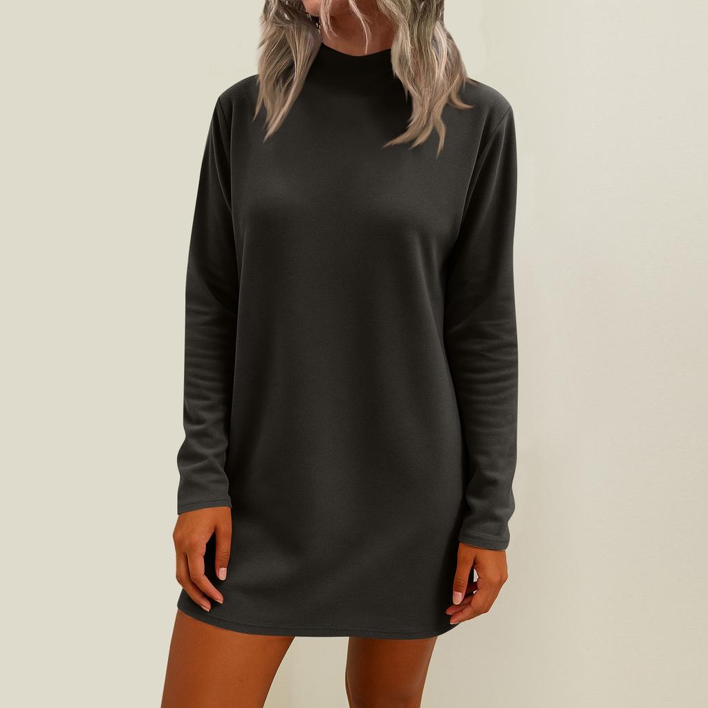 Women's Loose Mid Length Long Sleeved Home Skirt