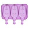 2 pcs Easy Release Homemade Popsicle Mold 3 Grid Frozen Treat Maker Silicone Ice Cream Mold  DIY