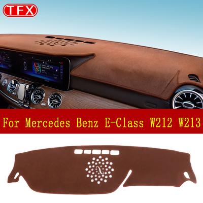 Flanell Auto Dashboard Matte Abdeckung Für Mercedes Benz E-Klasse W212 W213 Anti-Slip Pad Sonnenschirm Zubehör E200 e250 E300 E220d