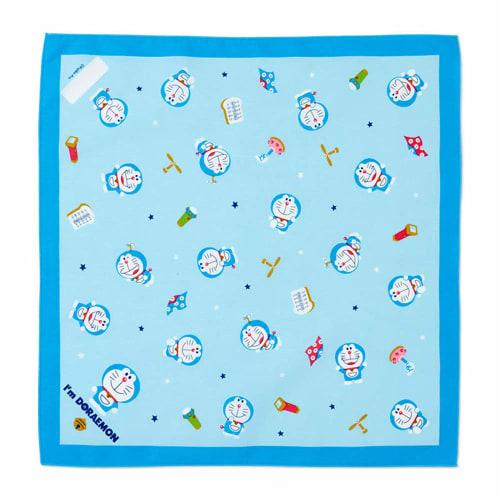 Sanrio Lunch Cloth, Approx. 43 x 43 cm, with Name Space, Made in Japan, Doraemon Character, 747343