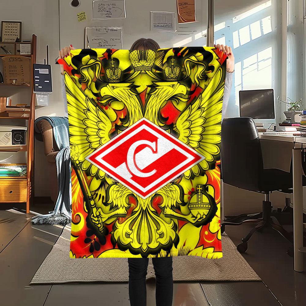 1PC Spartak Moscow Quest Blanket, High quality Comfortable for All Seasons, Home Decor, Warmth and Comfort