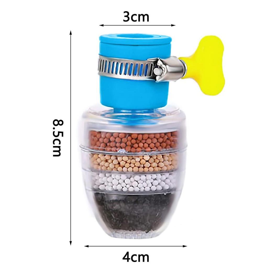 4 st Runda Kolfiberkranfilter Köksfiltrering Aktivt Kolfilter Hemkranrenare