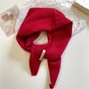 Winter Korea Women Neck Protection Knitted Triangle Small Cashmere Wool Warm Shawl Scarf XWJ115