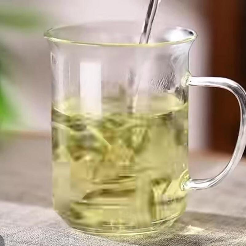 Zhenqi High Borosilicate Glass Tea Mug with Lid, 400ml