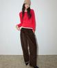 Michikoleondeonkosino Curved Corduroy Pants Velvet Brown