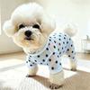 Quick Drying Dog Wave Point Jumpsuit Thin Breathable Dog Sunscreen Suit Dog Cooling Clothes  Travel