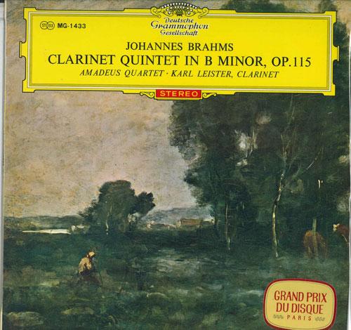 

LP Record - Brahms: Clarinet Quintet in B minor MG1433 DEUTSCHE GRAMMO Japan Classical