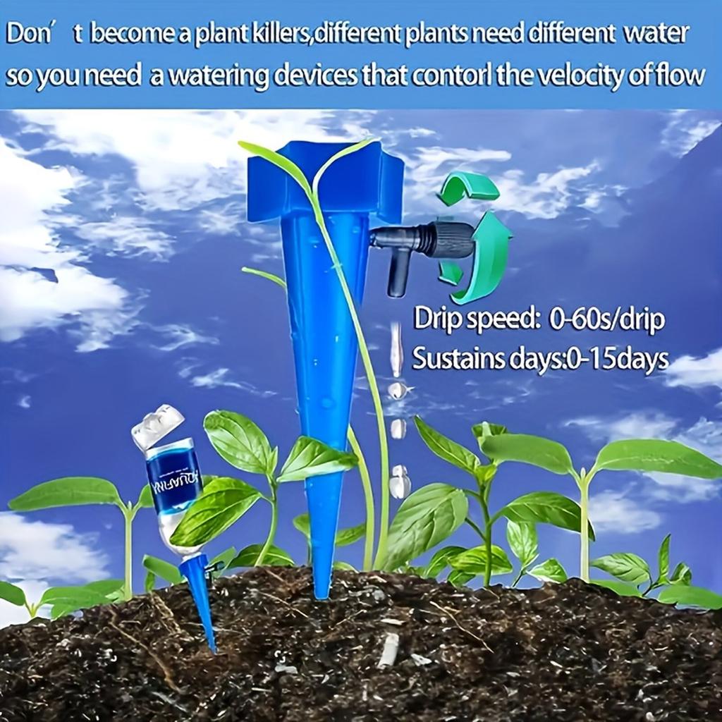 10pcs Automatic Drip Irrigation System Featuring A Timer Controller