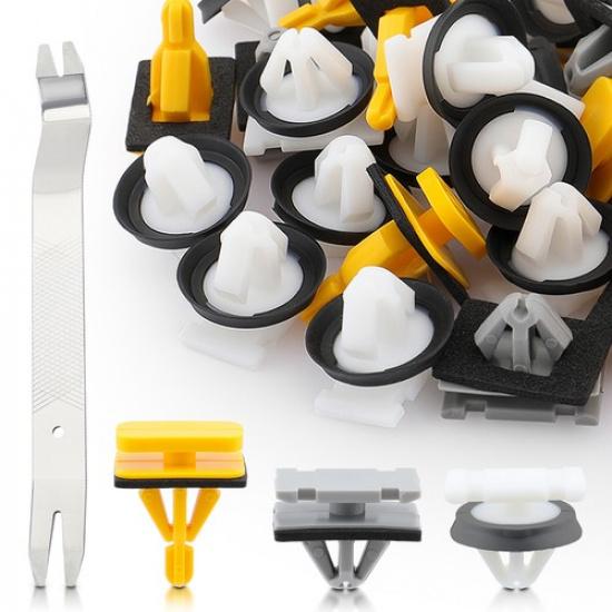 

70x Клипсы для молдингов кузова с уплотнителем Подходят для GM 15864780 11547581