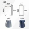 JP Number Foot Bath Bucket with 36cm Lid, Insulated, Foldable, Portable, Deep, Bag-Type, (Gray)