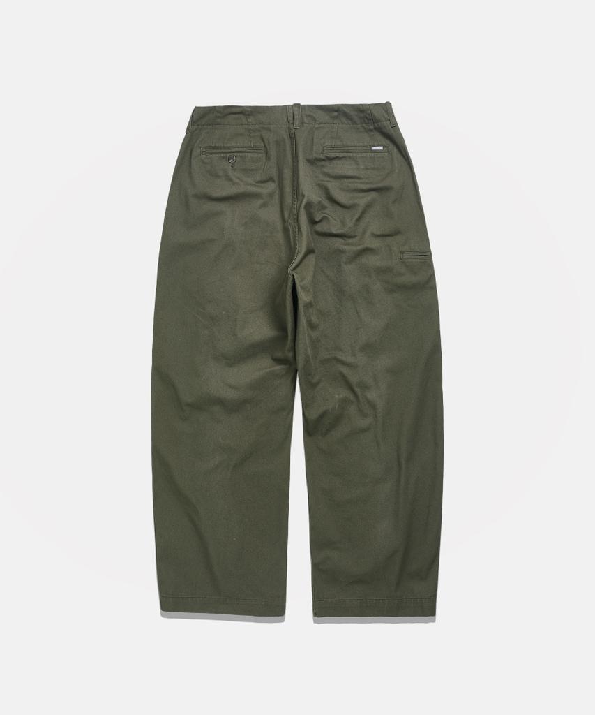 ESPIONAGE Wide Officer Pants Gray Olive