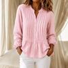 BITCED Women's Fashion Casual Long Sleeve V-Neck Blouses & Shirts