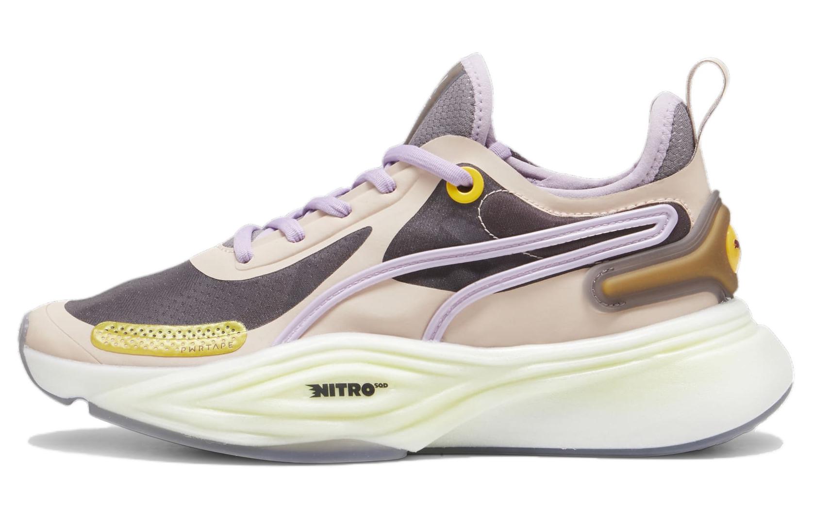 PUMA Pwr Nitro Sqd Training Shoes Pink Grey White Women s 379570-02 37.5