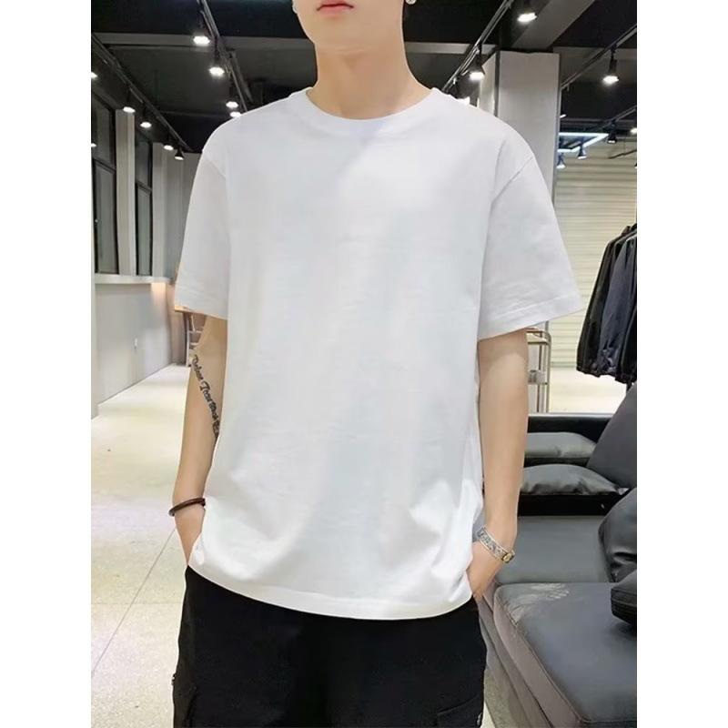 Men's T Shirts Summer Short Sleeve Solid Color Tees Top Casual Daily Wear Pullover Sport Top