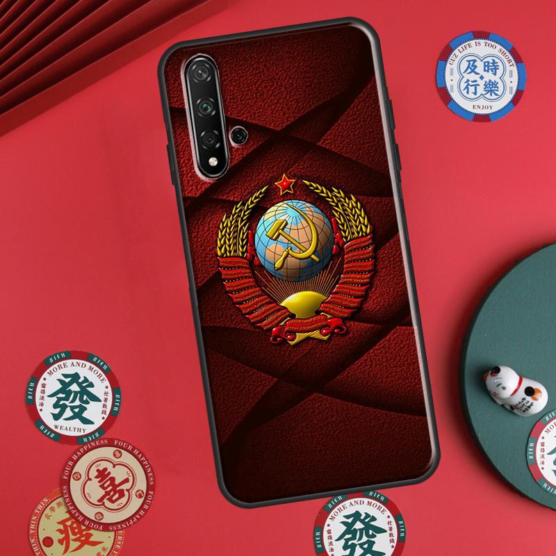 

Coat Of Arms Russian CCCP Flag For Huawei P20 P40 P30 Lite P60 Pro Nova 12s 11i 12i 10 9 SE 5T Y91 Y90 Y60 Y70 Y72 Y61 Case Huawei Nova Y60