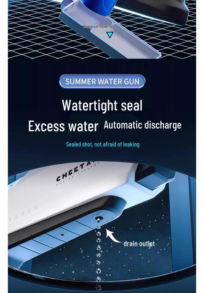 Large Capacity Automatic Electric Water Gun for Outdoor Water Festivals and Splashing Fun