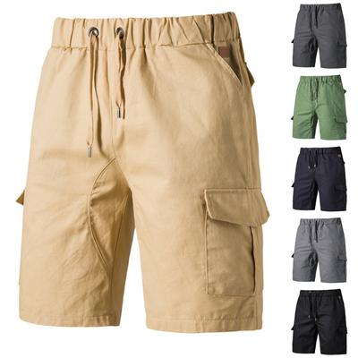 Summer Cargo Shorts Men Military Tactical Flap Pockets Bermudas Joggers Loose Work Casual Short Men Green Fitness Short Pants