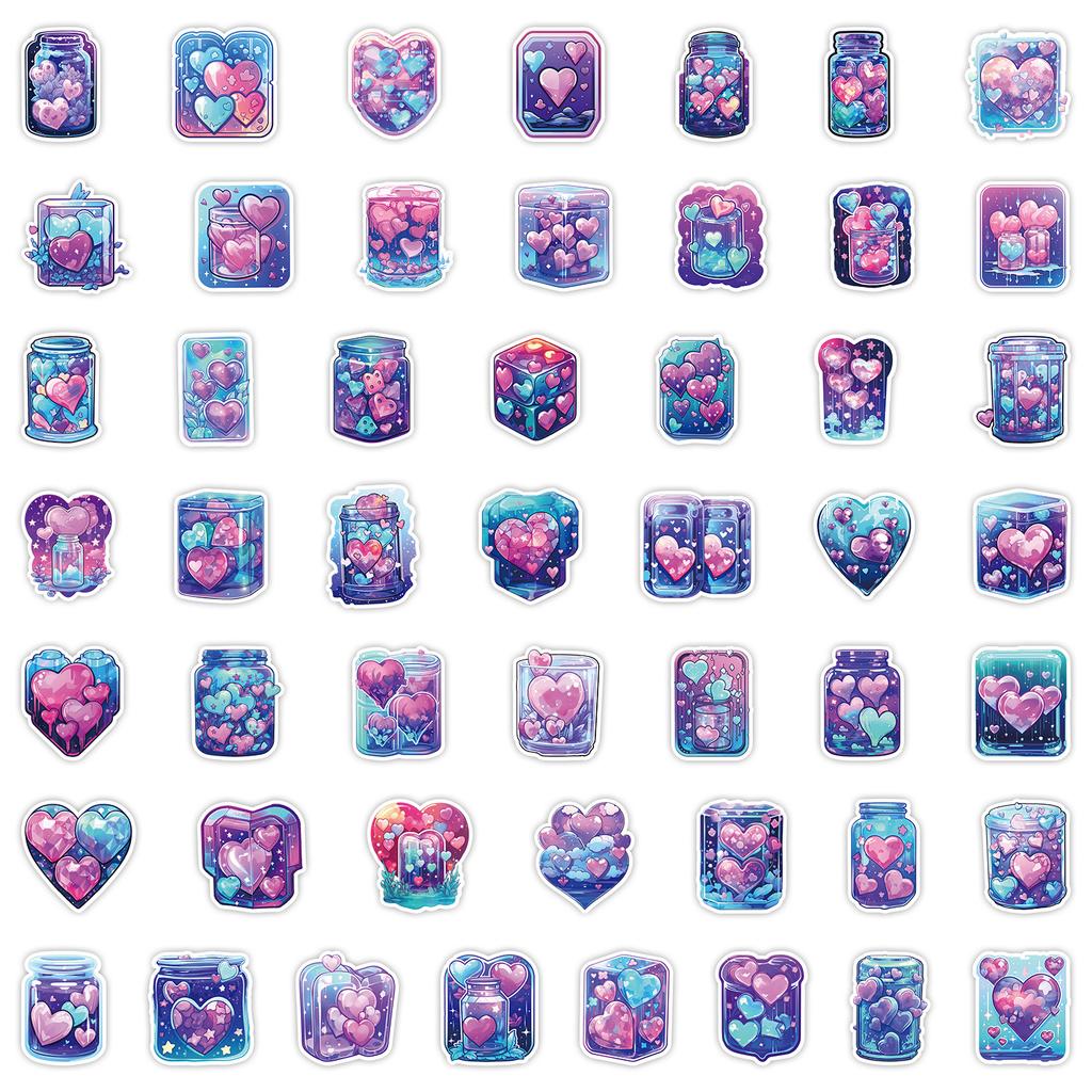 50 Love Bottles Graffiti Stickers Suitcase Computer Mobile Phone Decoration Stickers Waterproof Creative Stationery Stickers