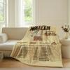 American singer Morgan Wallen Blanket For Sofa Office Bed Plane Travel Sleep Read Relax Camping Soft And Warm