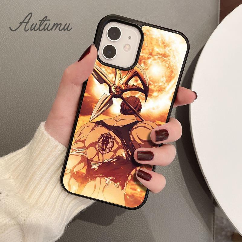 Escanor The Seven Deadly Sins Phone Case for iPhone 11 12 13 14 Pro Max Mini XR XS SE 2020 7 8 Plus Galaxy S21 S22 Cover Shell