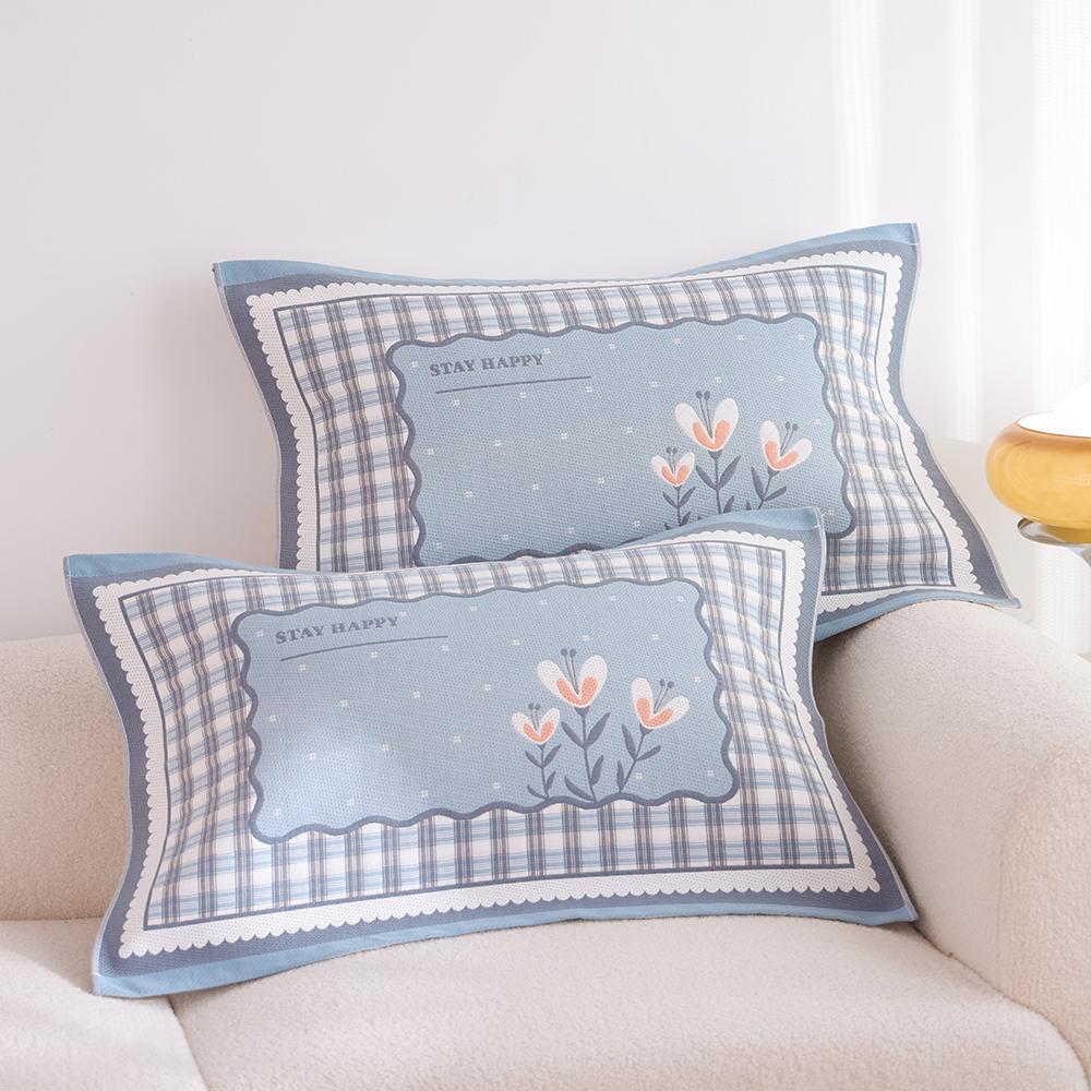 A Pair of Pure Cotton Gauze Pillow Towels, New High-density Soft Adult Cover Towels, Cotton Non-slip and Breathable Household