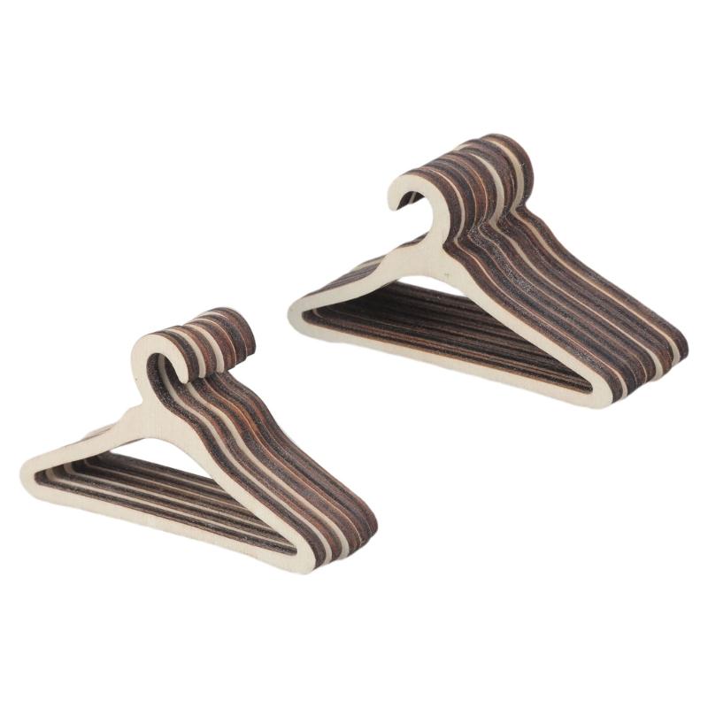 Umeraș Dublu din Lemn pentru Haine pentru Haine de Păpuși de Pluș Organizatoare de Depozitare Robuste pentru Camera Copiilor și Dulapuri