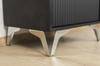 Loft furniture leg silver leg height 13 cm chrome