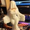 A 12cm ghost ornament, 3D printed white dress ghost decoration, funny Halloween indoor and outdoor decoration