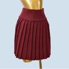 Minimalist Knitted Pleated Skirt Women's Spring & Fall New Arrival Elastic Waist High Waist Sexy A- Line Slimming Preppy Style Skirt
