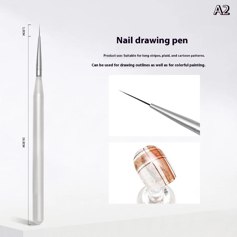 

Кисть для дизайна ногтей длинная кисть для рисования линий УФ-гель клетка инструмент для рисования ногтей ручка для фототерапии акриловый инструмент для маникюра