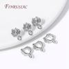 18K Gold Plated Pinch Pendant Bail Clasp Trendy Leaf Shape Bails For Jewelry DIY Findings Accessories