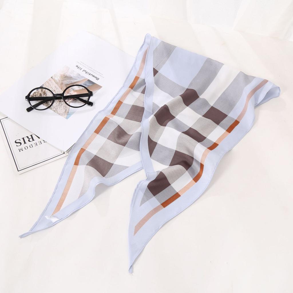 Ladies' Diamond Shaped Decorative Small Scarf Fashionable Retro Pointed Small Scarf Headscarf Professional Scarf