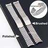 Zakřivený konec řemínku k hodinkám 20 mm Nerezová ocelový pásek 18 mm 22 mm Spona Řemínek k hodinkám Reloj Hombre Náramek na zápěstí Pánský náramek Doplňky