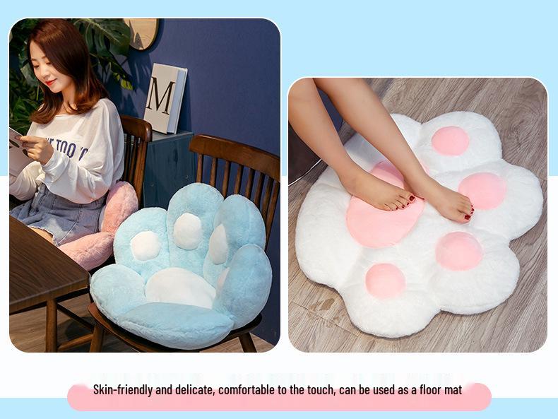 Bear Paw Semi-Enclosed Cushion Chair: Cozy, Lazy Sofa-Style Backrest and Seat for Office, Students