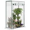 Foil Greenhouse with Door, Winter-Proof, Made of Steel, for Balcony, Garden, 100x50x150cm, for Tomatoes, Vegetables, Flowers, Plants, Transparent