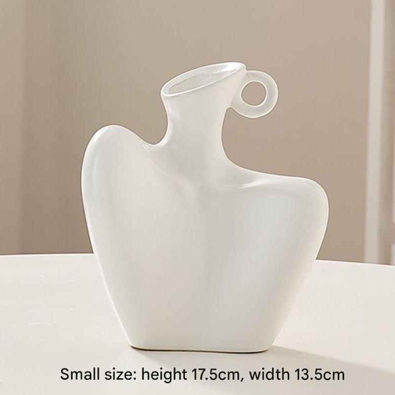 Creative Human Vase Living Room Flower Arrangement Container Ceramic Flower Pot Decoration Home Decoration Accessories