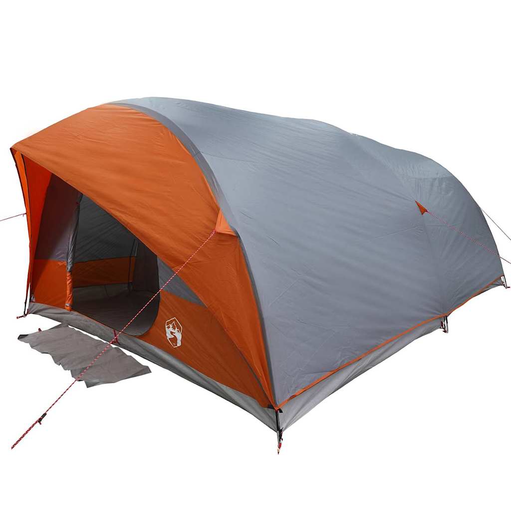 Tunnel Tent with Grey and Orange Roof 500 x 348 x 200 cm Taffeta
