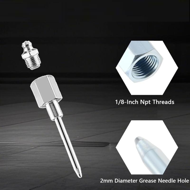 Metal Grease Nozzle Adapter Fast Release Mechanism Ergonomic Handle For Efficient Lubrication In Industrial Applications
