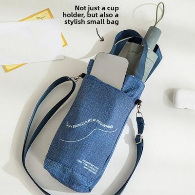 Sac à bandoulière pour gourde Portable Sac créatif pour gobelet isotherme Voyage