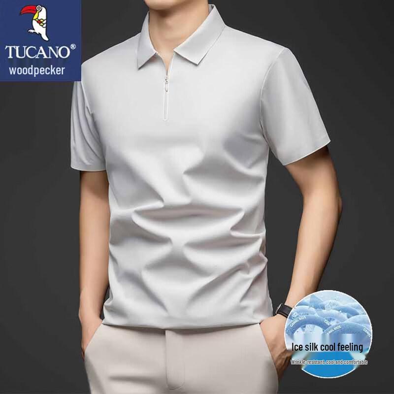 TUCANO Men s Ice Silk Business Casual Polo Shirt 2XL